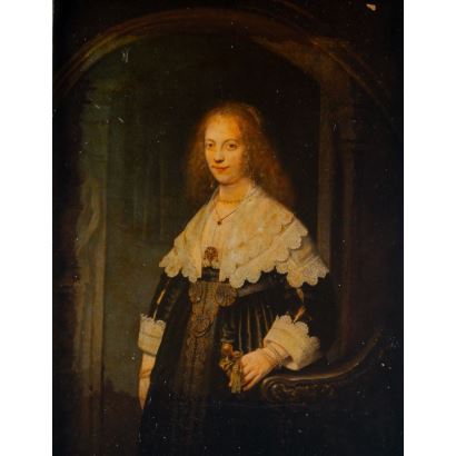 Siguiendo modelos de Rembrandt Harmenszoon van Rijn