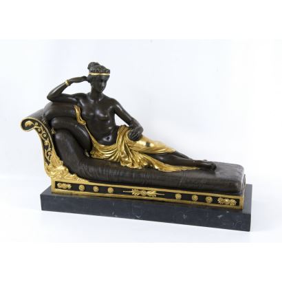 Siguiendo modelos de Antonio Cánova (Possagno, 1757- Venecia, 1822).