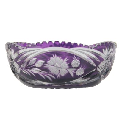 Centro en cristal de Bohemia, S. XX