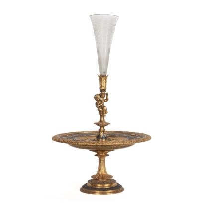 Centro en bronce, Francia S. XIX