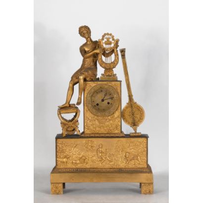 Reloj de sobremesa Imperio, S. XIX.