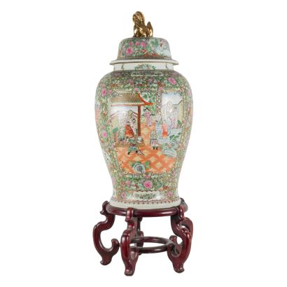 Tibor en porcelana china dinastia Qing, período  Guangxu (1875-1908)