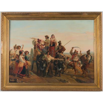 Siguiendo modelo de Louis Léopold Robert