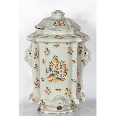 Aguamanil en cerámica, Alcora, S. XVIII