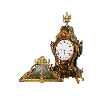 Importante reloj de cartel con consola Luis XV, S. XVIII