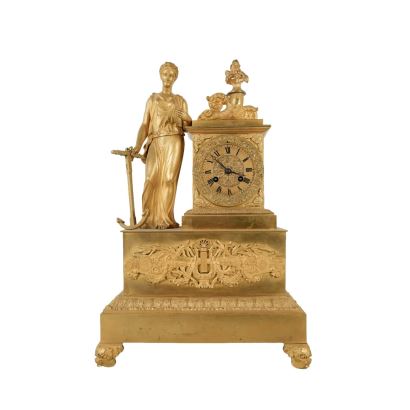 Reloj de sobremesa, estilo Imperio, Francia, S. XIX