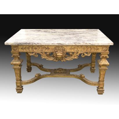 Mesa, estilo Luis XIV, S. XIX.