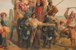Siguiendo modelo de Louis Léopold Robert. Pintura del siglo XIX.