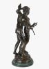  Según modelo de EMILE BRUCHON (1806 - 1895). Bronces.