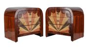 Pareja de mesillas de noche, estilo Art Decó.. Muebles.