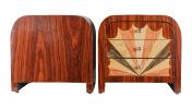 Pareja de mesillas de noche, estilo Art Decó.. Muebles.