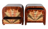 Pareja de mesillas de noche, estilo Art Decó.. Muebles.