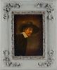 Siguiendo modelos de Rembrandt Harmenszoon van Rijn. Pintura del siglo XIX.