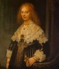 Siguiendo modelos de Rembrandt Harmenszoon van Rijn. Pintura del siglo XIX.
