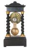 Reloj de sobremesa tipo pórtico, Francia, S. XIX.. Relojes.