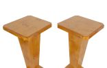 Pareja de peanas, estilo Art Decó, S. XX. Muebles.