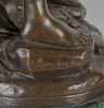  Según modelo de EMILE BRUCHON (1806 - 1895). Bronces.