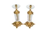 Pareja de candeleros estilo Luis XV. Objetos.