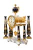 Reloj de sobremesa con guarnición, estilo Luis XVI, S. XIX. Relojes.