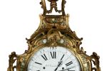 Importante reloj de cartel con consola Luis XV, S. XVIII. Relojes.