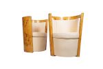 Pareja de butacas, estilo Art Decó. Muebles.