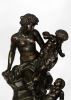 Según modelo de CLAUDE MICHEL CLODION (1738-1814), S. XIX. Bronces.