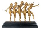 Siguiendo modelos de DIMITRI CHIPARUS (Dorohoi, Rumanía, 1886- París, 1947). . Bronces.