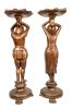 Pareja de peanas, ppios. S. XX.. Muebles.
