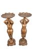 Pareja de peanas, ppios. S. XX.. Muebles.