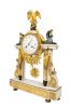 Reloj de sobremesa de pórtico Luis XVI, fin. S. XVIII.. Relojes.