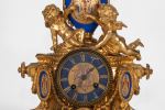 Reloj de sobremesa con guarnición, S. XIX. Relojes.